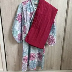 プティマイン浴衣　紫陽花柄 100cmのサムネイル