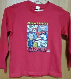新品タグ付き　ウルトラマン 長袖Tシャツ120cm 赤のサムネイル