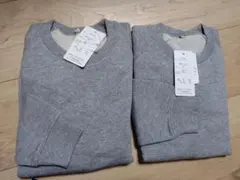 【新品未使用】子ども用裏毛トレーナー2枚セット　サイズJM（120〜130）