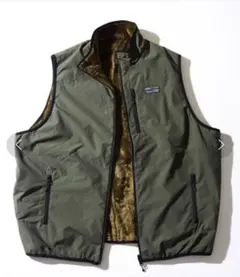 WEB限定 ナイロン フリース リバーシブル ジップアップベスト