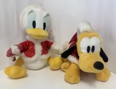 ディズニー クリスマス ぬいぐるみ ドナルド プルート 2点セット