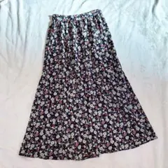 ジャーナルスタンダードレリューム フラワープリントマーメイドスカート ブラック