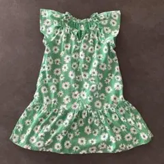 GAP KIDS 花柄ワンピース　グリーン130 cm