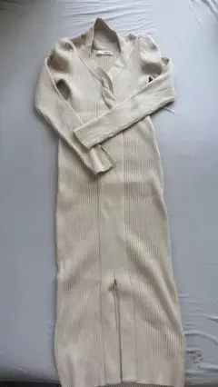 ROYAL PARTY アイボリー タイトニットワンピース