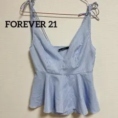 FOREVER 21 ビスチェ キャミ ストライプ フレア