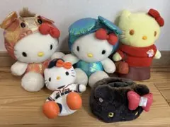 【希少/平成レトロ】ハローキティ ぬいぐるみ 5点セット 2026年最新】平成レトロハローキティぬいぐるみの人気アイテム - メルカリ