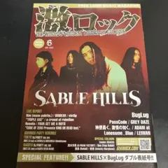 激ロック buglug SABLE HILLS 2022年　6月号　★匿名配送