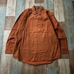 OLDGAP ボタンダウンシャツ 90s オレンジ コットン 古着