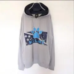 E957 KELME パーカー　プルオーバー　ビッグロゴ　サッカー　犬　メンズ