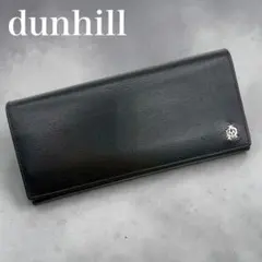 美品✨ dunhill ダンヒル 長財布 折り財布 ADロゴ サフィアーノ 黒のサムネイル