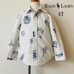 Ralph Lauren アイコンプリント コットンオックスフォードシャツ 4T