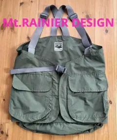 【Mt.RAINIER DESIGN】フィッシングベスト オリーブ フリーサイズ