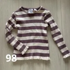 ZARA ストライプ 長袖カットソー 2-3歳