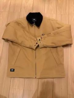 VANS ヴァンズ ダック地 ボア襟 ジャケット キャメル XL