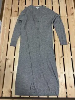 12/28まで　メリノブレンドリブVネックロングカーディガン