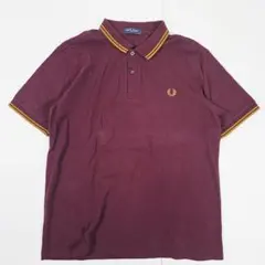 FRED PERRY ポロシャツ バーガンディ L 美品 英国 定番 - メルカリ