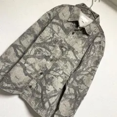 ZARA ザラ　総柄デニムジャケット　メンズアウター　コットン　40