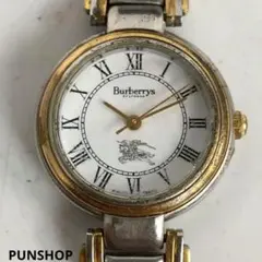 稼動品 Burberry バーバリーズ コンビカラー ラウンド ボーイズ 腕時計