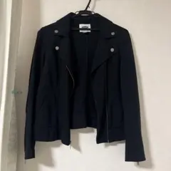 OLD NAVY ブラックライダースジャケット　布　Sサイズ