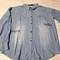 VENCE EXCHANGE☆デニムブルー☆長袖シャツ