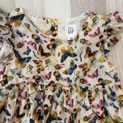 baby GAP 蝶柄 ワンピース 18-24ヶ月　90cm (18-24m)