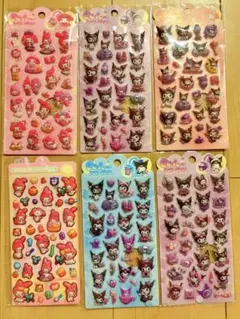 きゅんシール 6枚セット＊サンリオ系 クロミ マイメロ