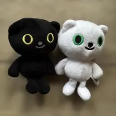 クロネコヤマト　ぬいぐるみ　2体セット 白黒