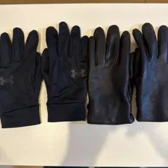 メンズ手袋　セット　ブラック　アンダーアーマー