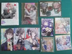 未読 百合漫画 セット ささやくように恋を唄う 特典付き カード