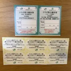 JR東日本 株主優待券 コラボ優待券 GALA湯沢リフト割引券