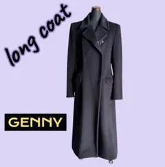 GENNY ロングコート ブラック イタリア製 IT44