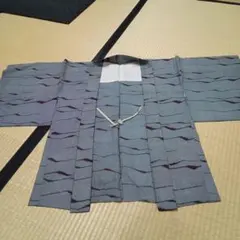 値下げしました♪波模様の青赤羽織♪
