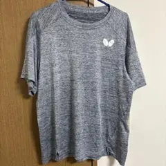 バタフライ 半袖Tシャツ グレー