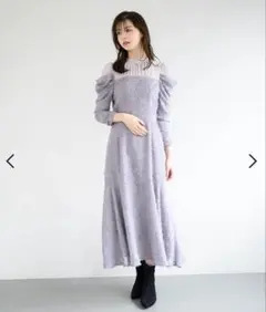 【最終値下げ】Misch Masch ラベンダー フレアワンピース