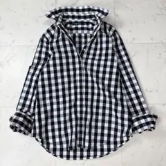 ローレンラルフローレン ブロックチェックシャツ 長袖 黒 サイズS