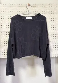 RAGEBLUE 透かし編み 花柄 ニット