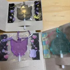 サンリオキャラクターズ　キャンディーチャームズグミ　クロミ　ハンギョドン　バツ丸