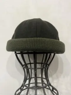 niko and… リブウールロールキャップ　フィッシャーマンキャップ　カーキ