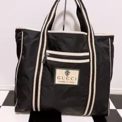 《美品》GUCCI(グッチ)トートバッグ ナイロン 大きめ