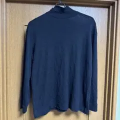 黒 タートルネック カシミア　size4のサムネイル