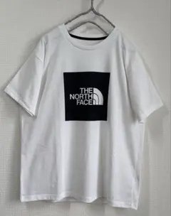 美品THE NORTH FACEスクエアロゴ Tシャツ☆ホワイト☆レディースXLのサムネイル