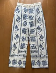 Chacott チャコット ペイズリー グレー 10分丈 レギンス ヨガウェア
