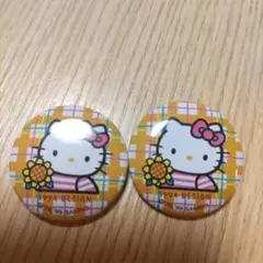 平成レトロ！ハローキティ ピンバッジ 1994年デザイン 2個セット