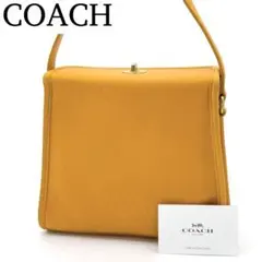 【希少・美品】OLDCOACH ターンロック ハンドバッグ ヴィンテージ 黄色