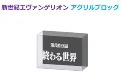 EVASTORE 新世紀エヴァンゲリオンアクリルブロック(終わる世界)