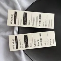 Aesop風エスコートカード×投票券｜ウェディング