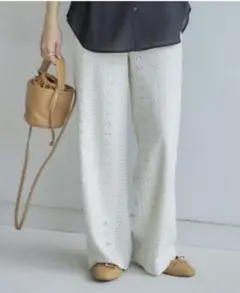 新品　レースパンツ　S アイボリー　田中里奈　しまむら　白　mysa