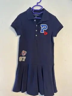 Polo Ralph Lauren 半袖ワンピース ネイビー　120〜130