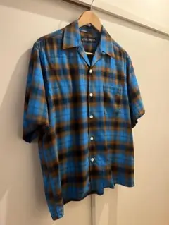 【美品】ワコマリア　26SS オンブレチェックシャツ　半袖のサムネイル