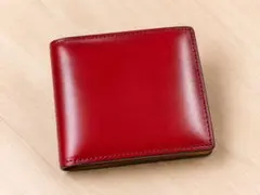 YUHAKU ユハク YFP140-48 二つ折り財布 本革 コードバン　 箱付のサムネイル
